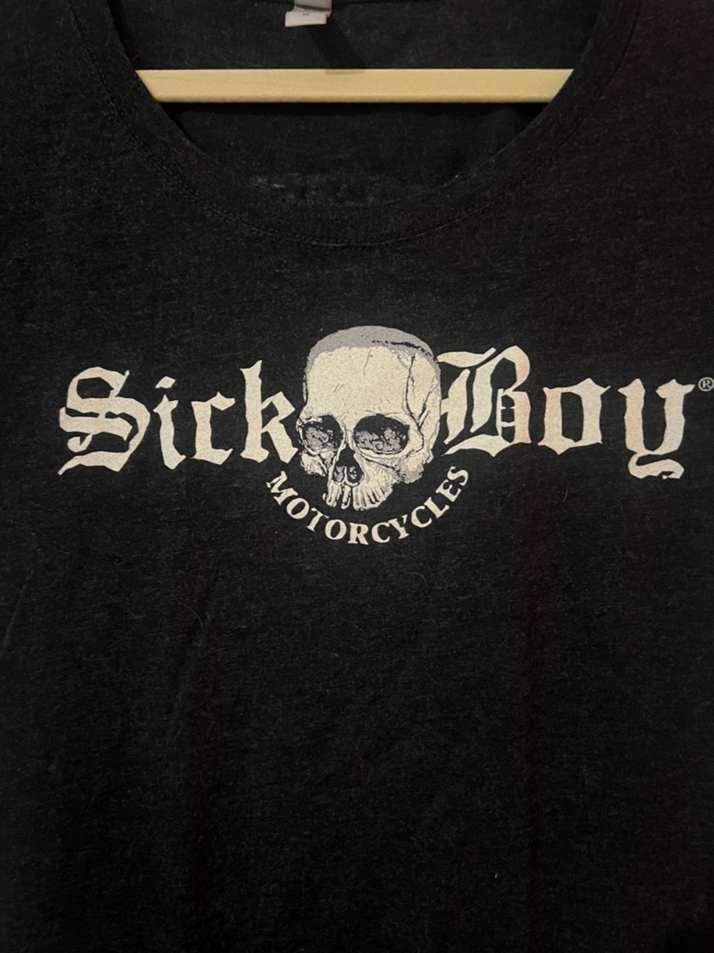 Black Graphic Tee - Skull Logo